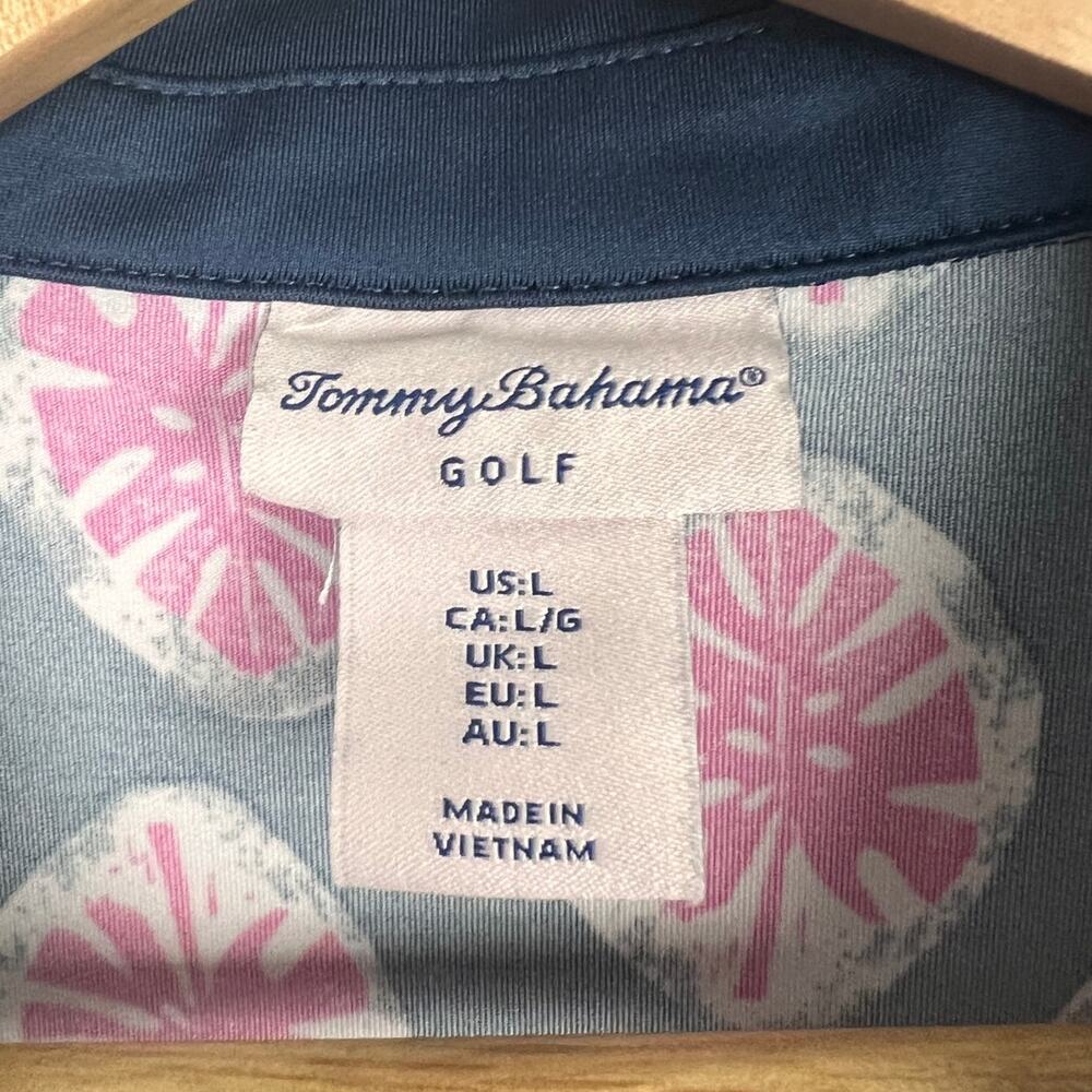 Tommy Bahama Womens L Coastal Preppy Tropical Golf Lot 2 Sleeveless Polo Tops - Picture 8 of 12